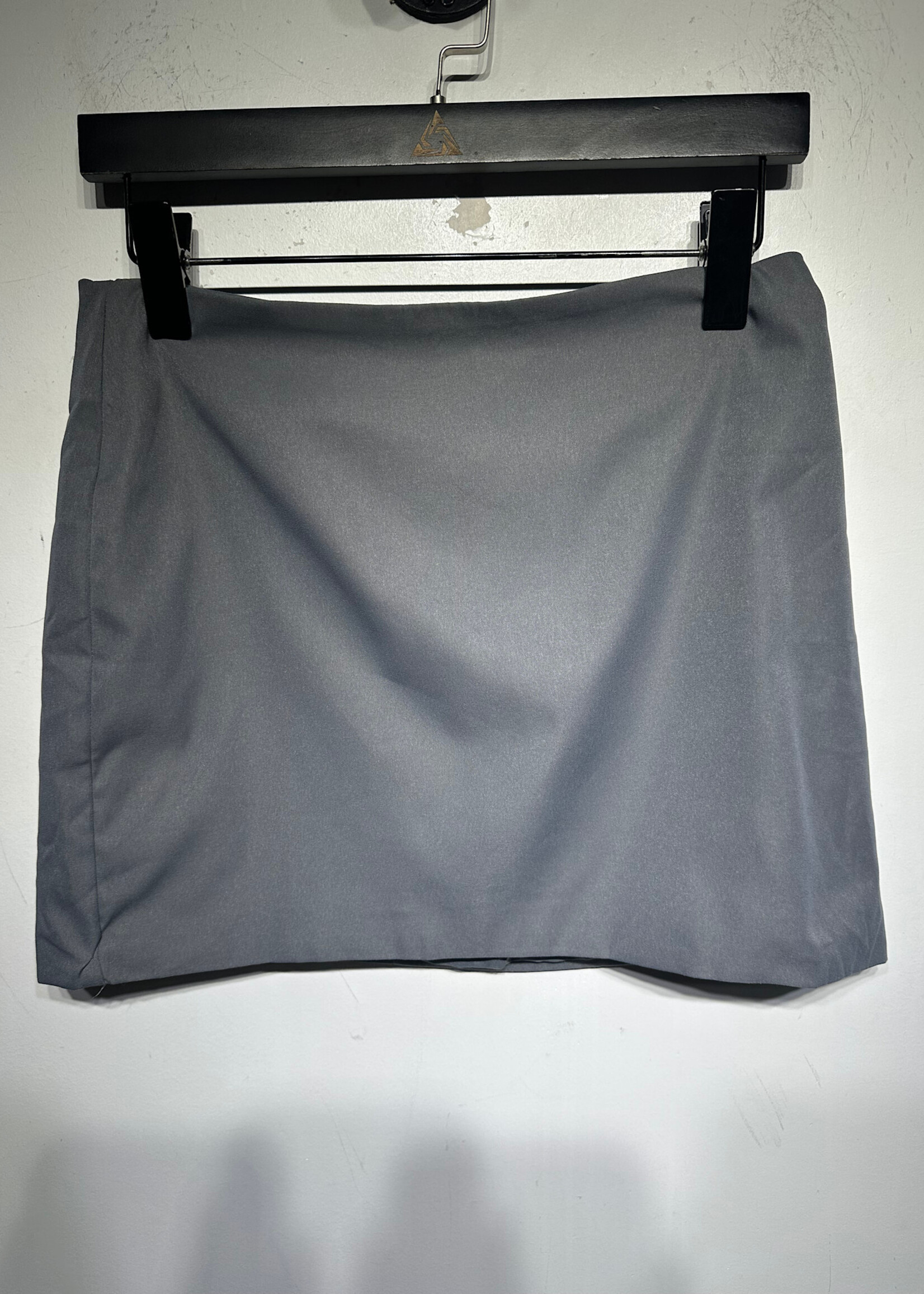 All The Ways Grey Vest/Mini Skirt Set S