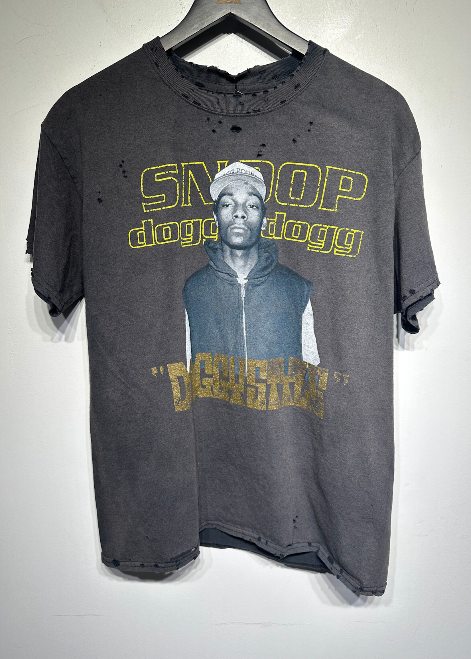 Snoop Doggy Dog Distressed Faded Tee L