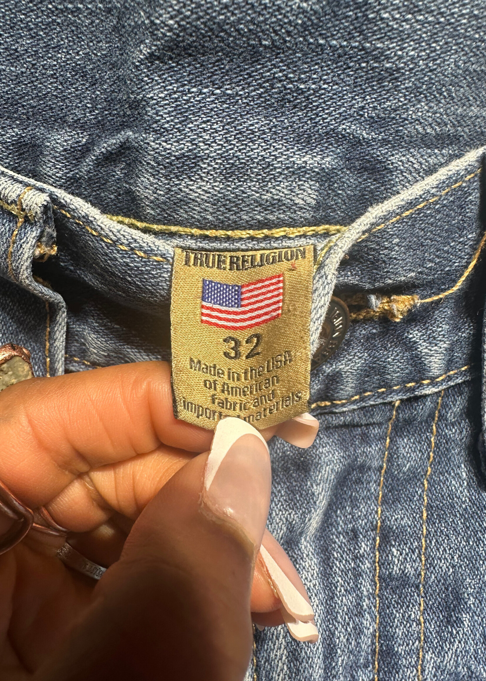 True Religion Geno Relaxed Slim Jeans Masc 32