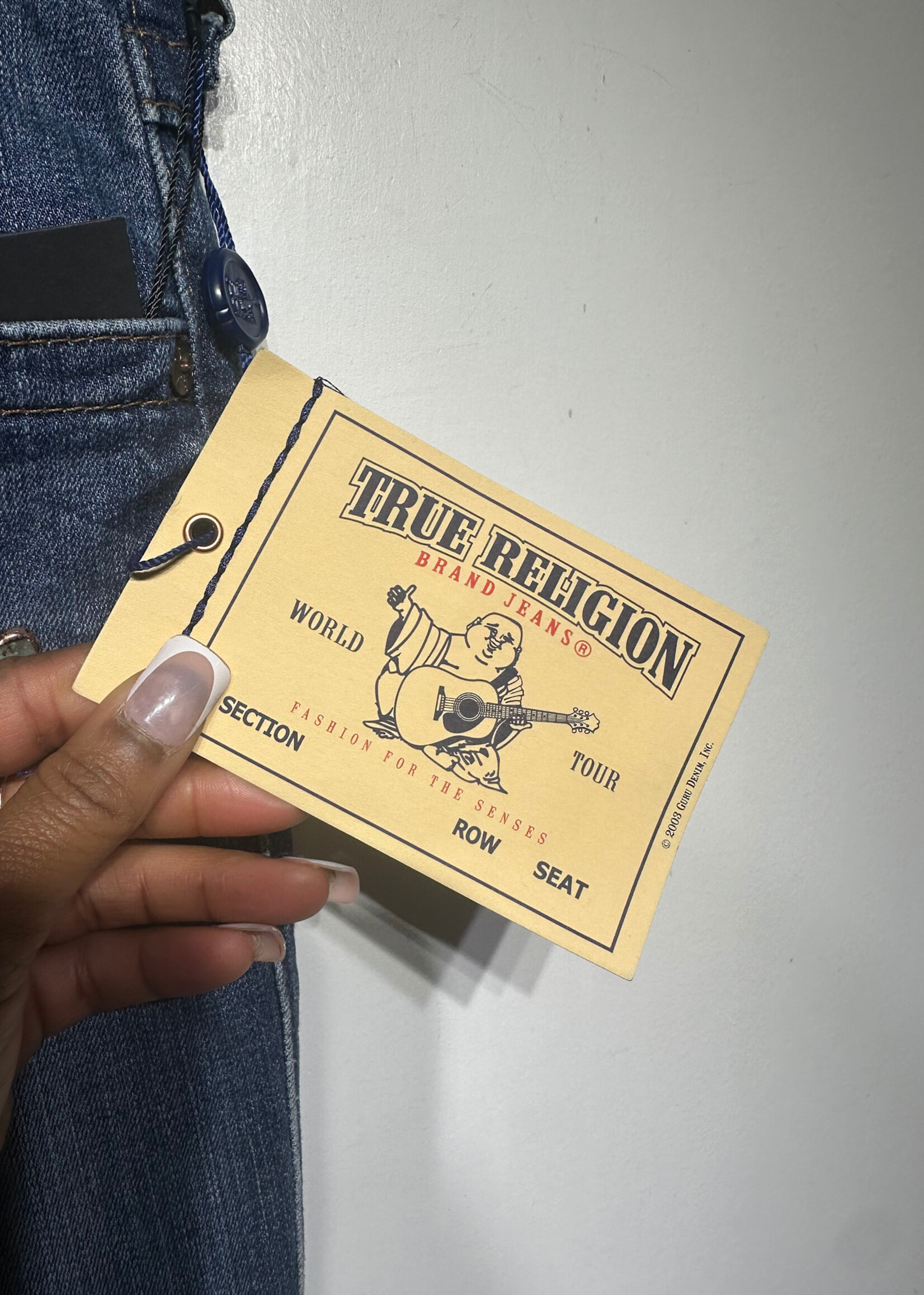 True Religion Light Wash Hi Rise Boot Jeans 27