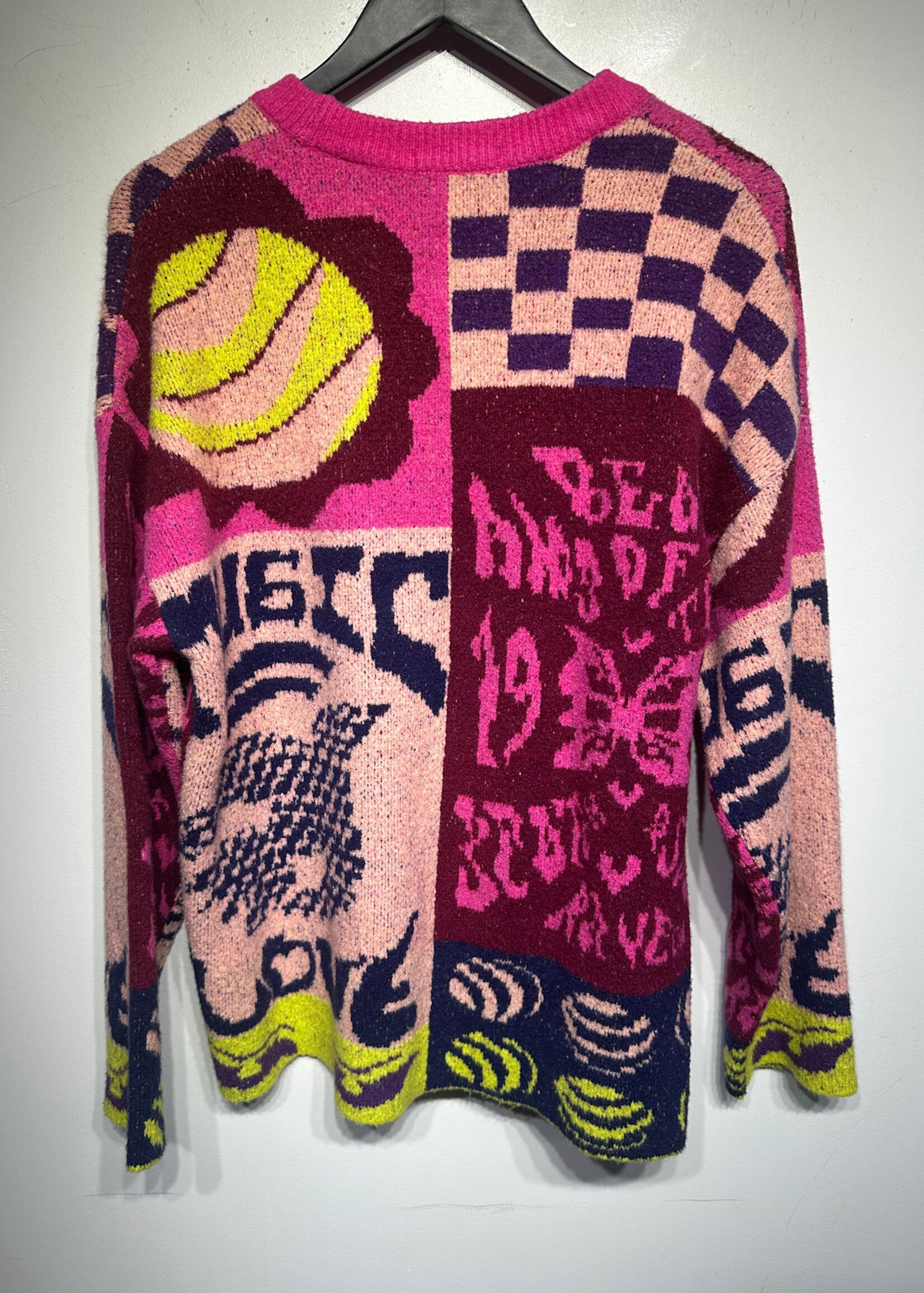 NWT Scotch & Soda Pink Printed Sweater M