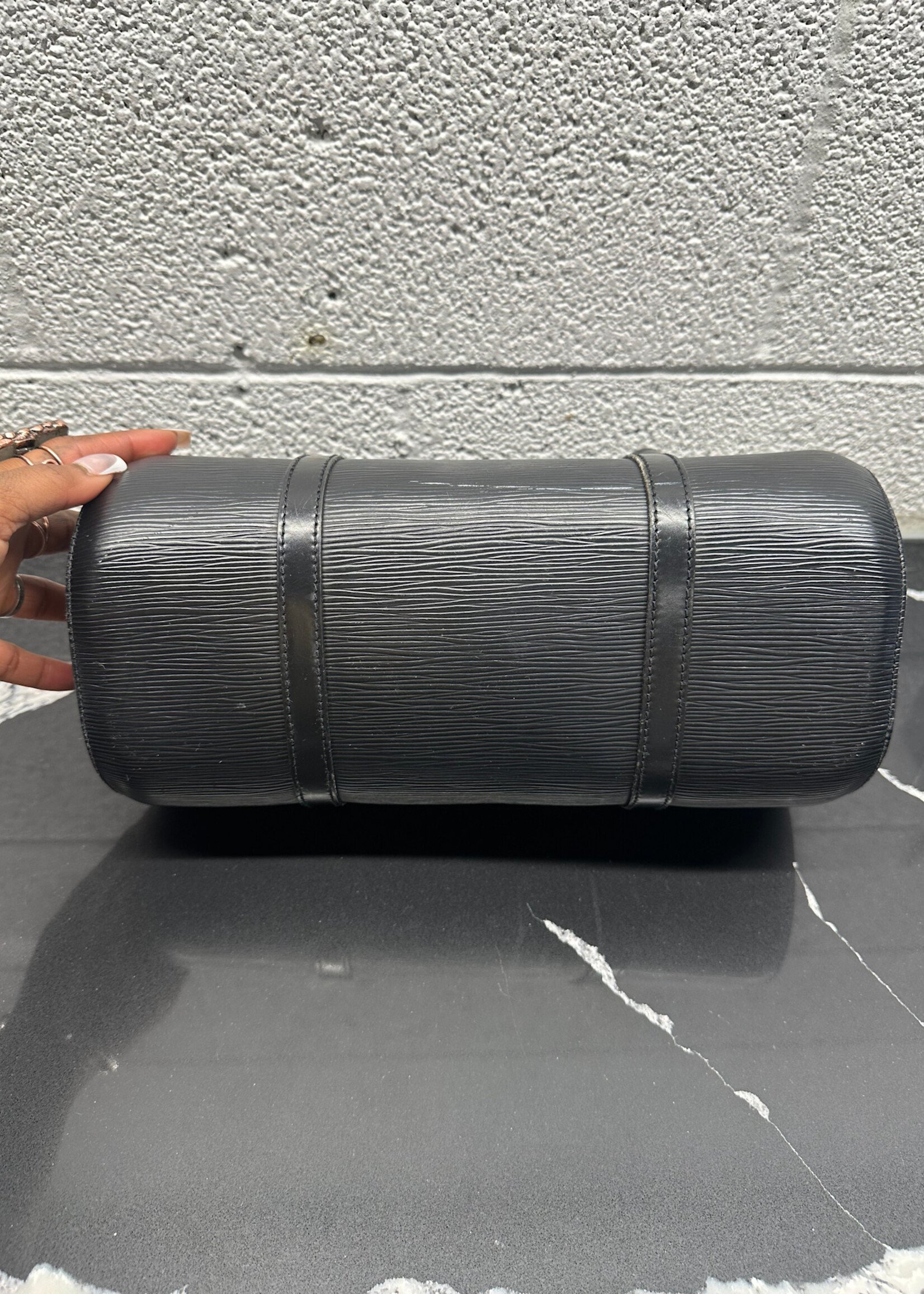 Louis Vuitton Black Epi Papillion