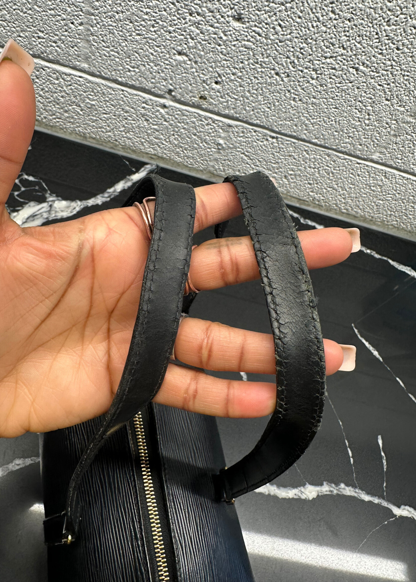 Louis Vuitton Black Epi Papillion