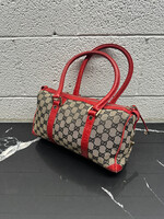 Gucci Red Trim Monogram Bag
