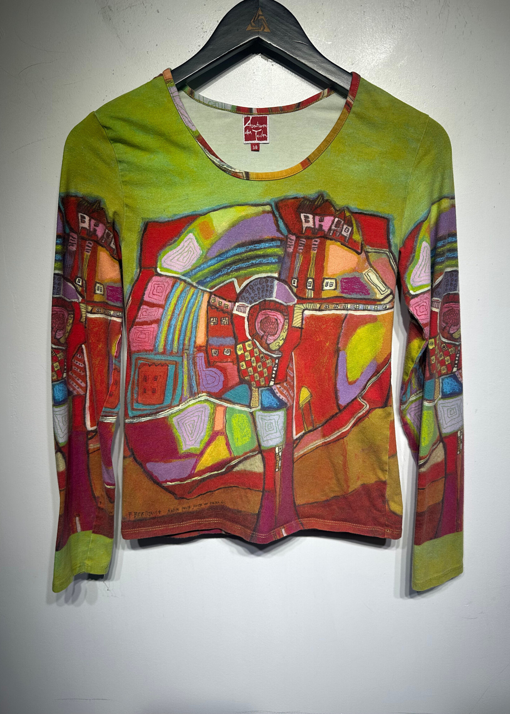 Aventures Des Toiles Abstract Print LS Fem M