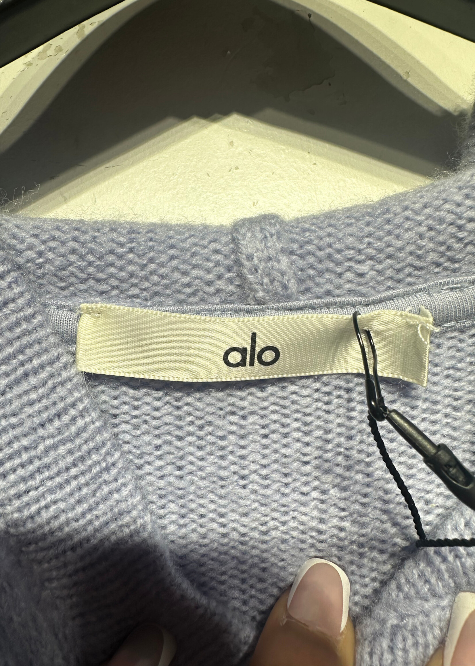 Alo Yoga Lavernder Knit Hoodie With Tags M