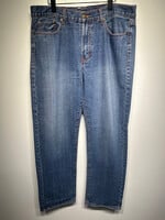 Ed Hardy Skull Orange Flower Baggy Jeans 38