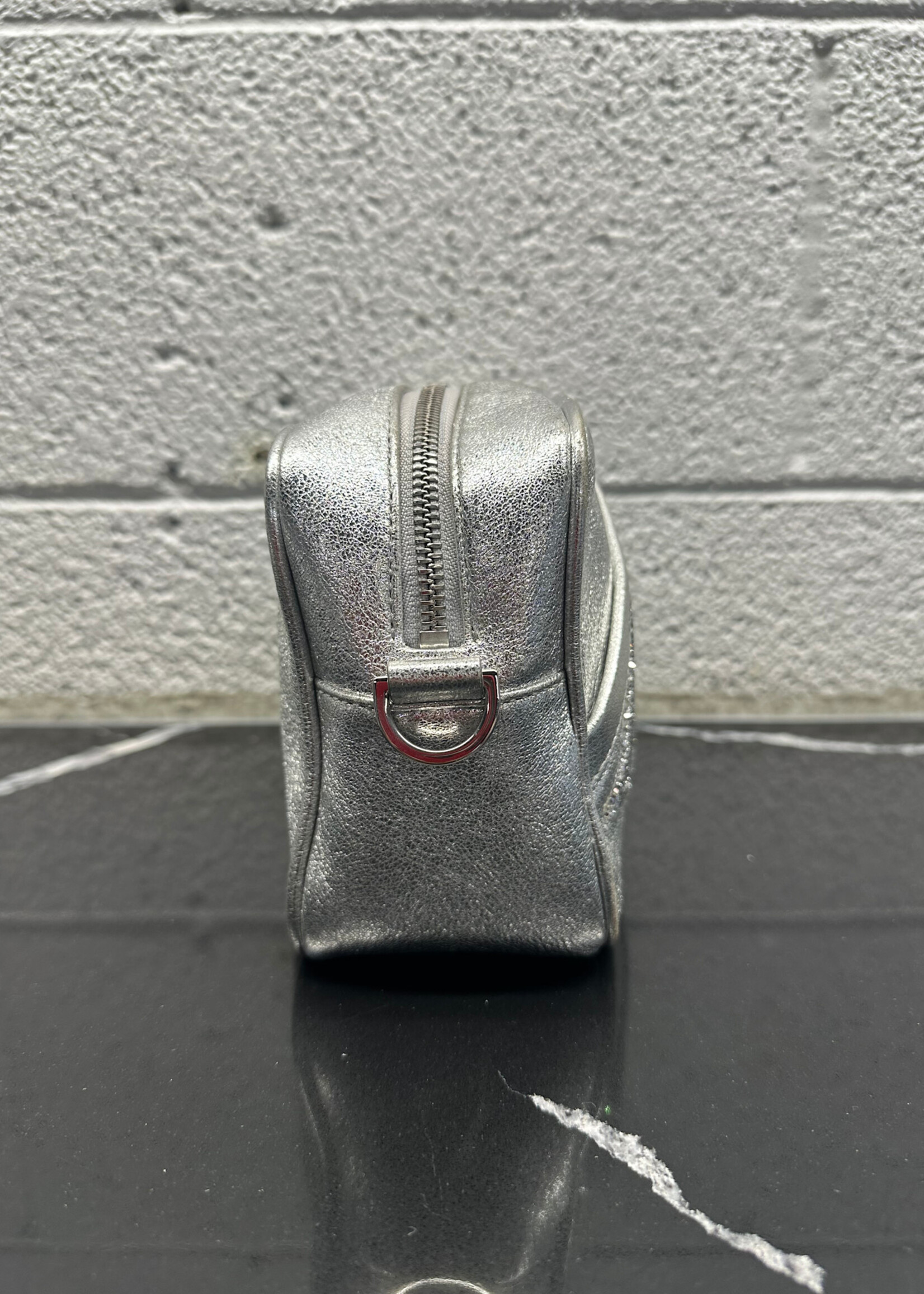 Golden Goose Silver Glitter Crossbody