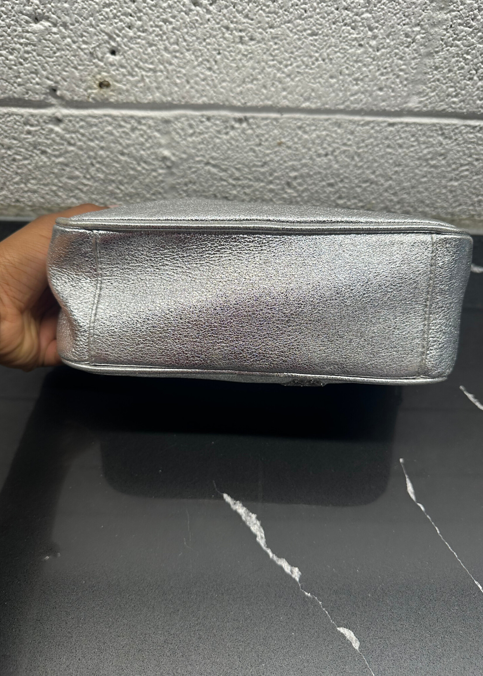 Golden Goose Silver Glitter Crossbody