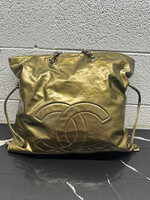 Chanel Bon Bon Gold Patent Tote AS IS