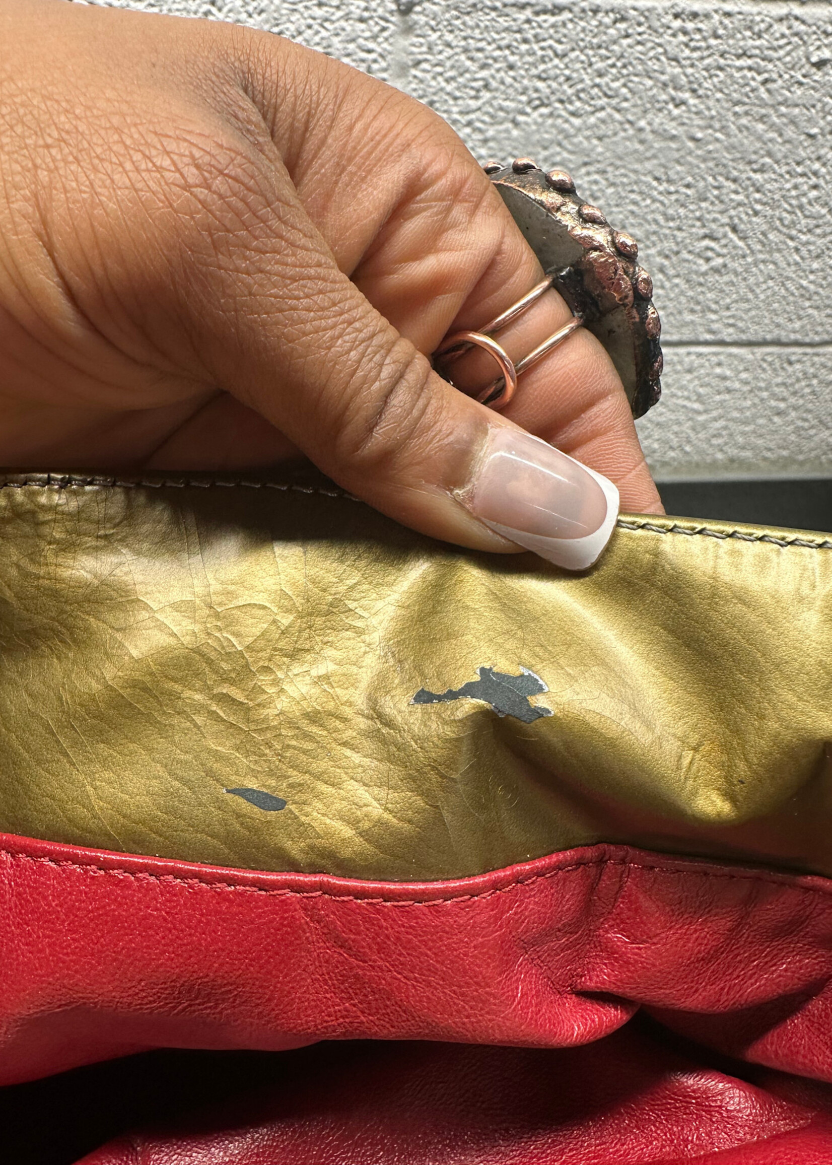 Chanel Bon Bon Gold Patent Tote AS IS