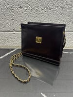 Vintage MCM Dark Brown Chain Crossbody AS IS