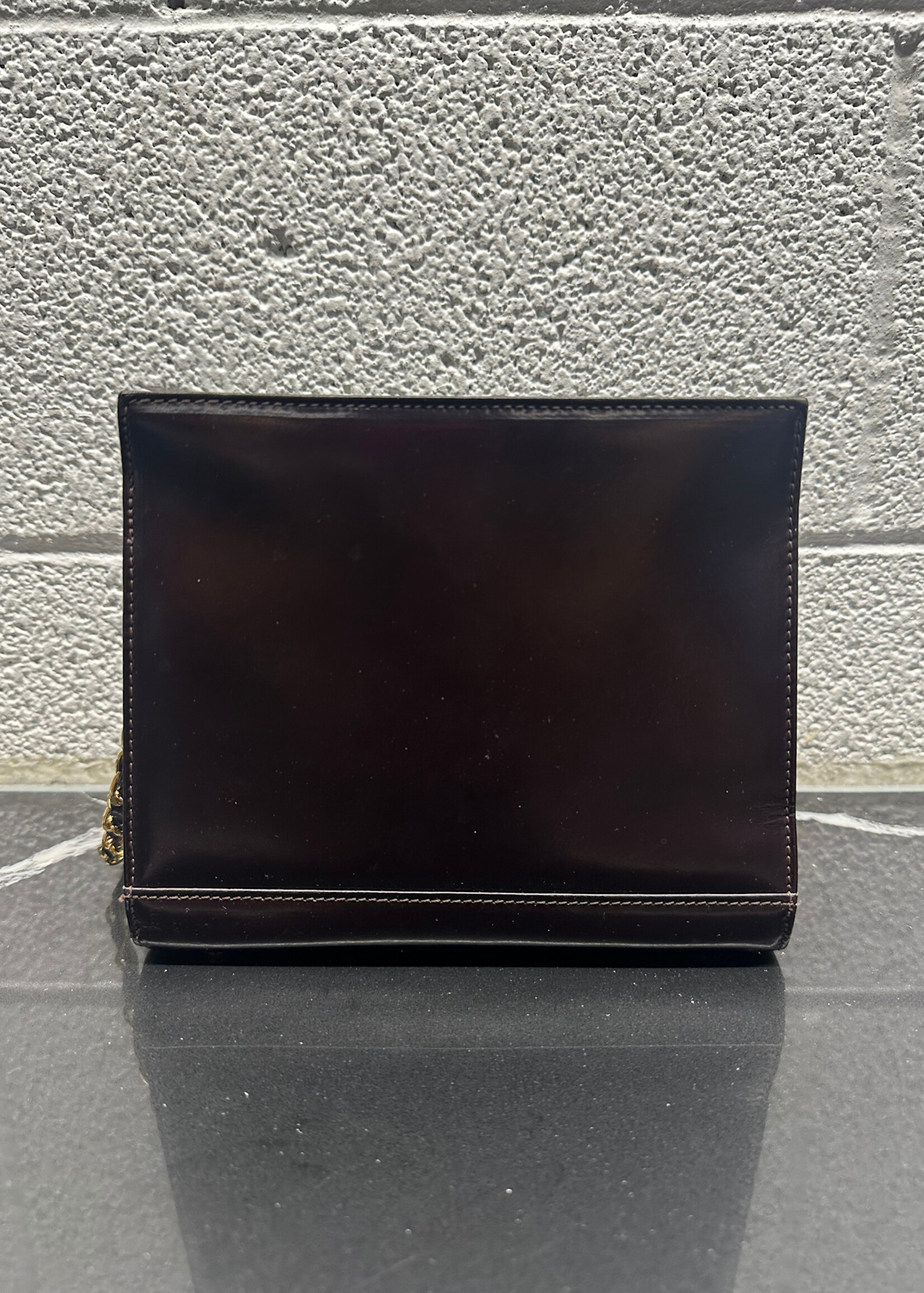 Vintage MCM Dark Brown Chain Crossbody AS IS