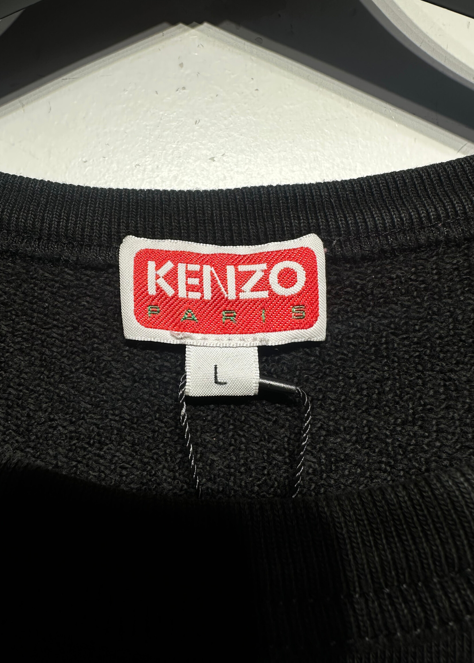 Kenzo Black Tiger Logo Sweater L