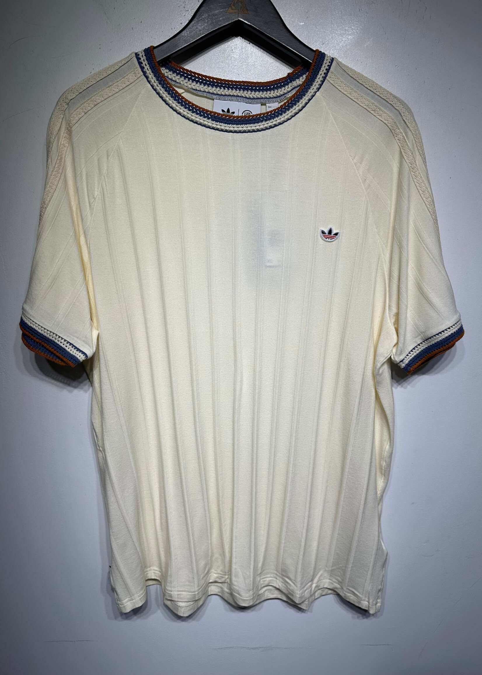 Adidas Clot NWT Cream Embroidered Tee XL