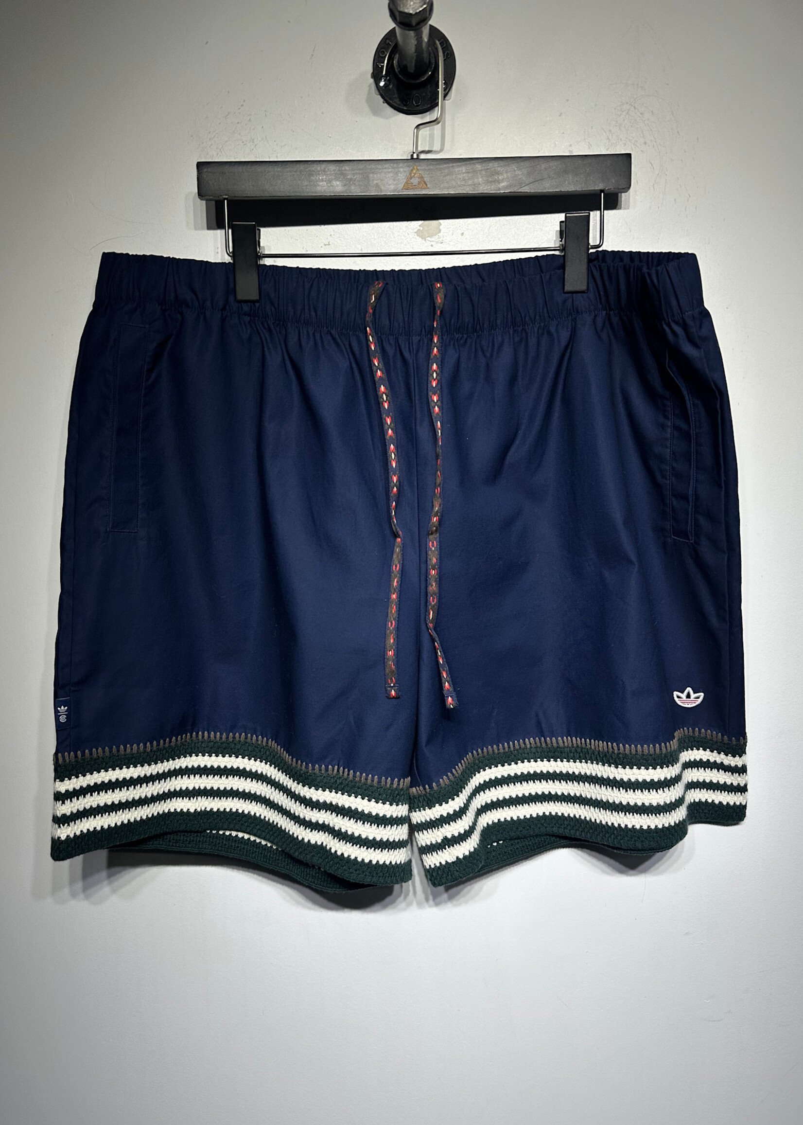 Adidas Clot NWT Navy Embroidered Shorts 2XL