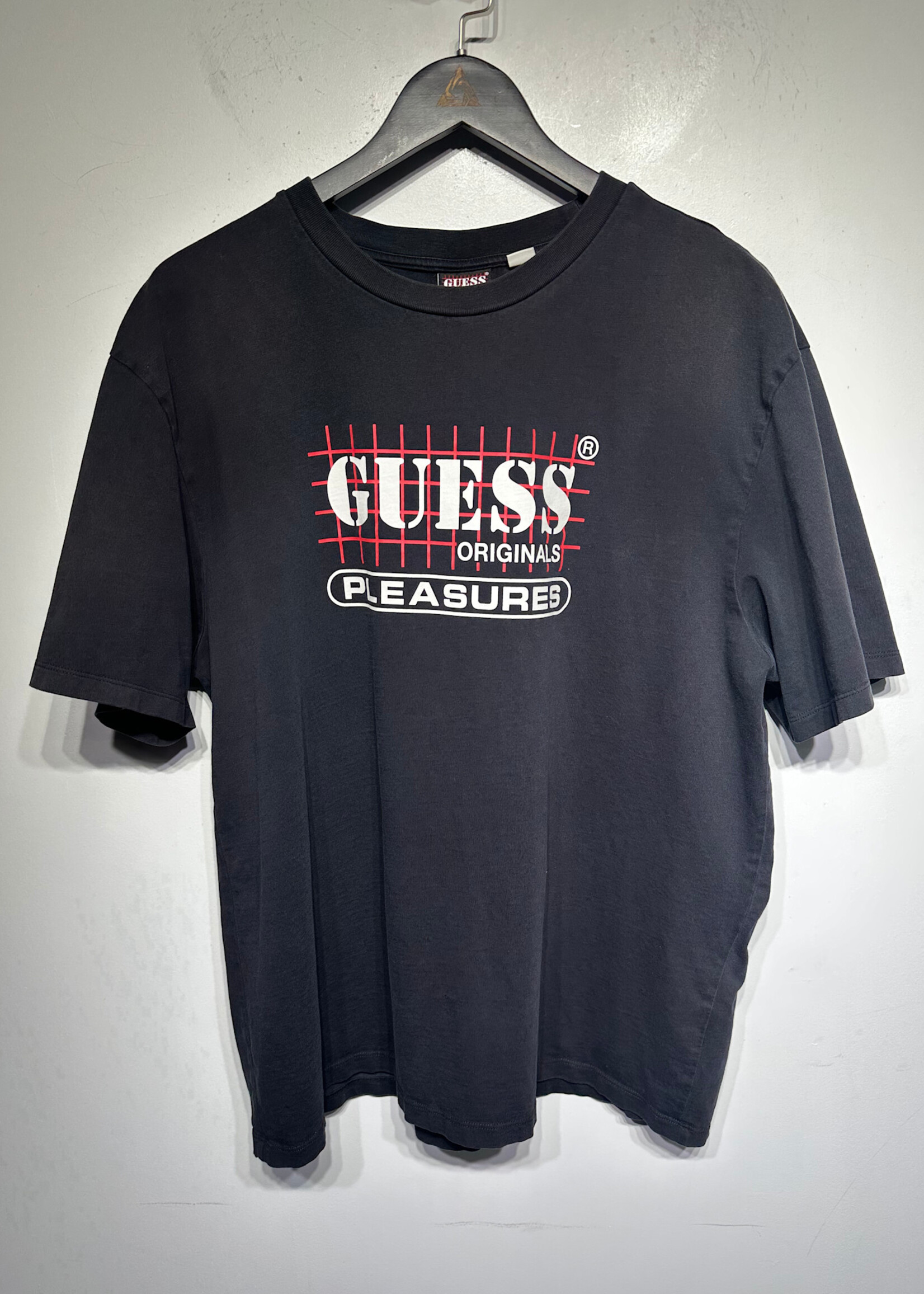 Guess Pleasures Black Grid Tee L