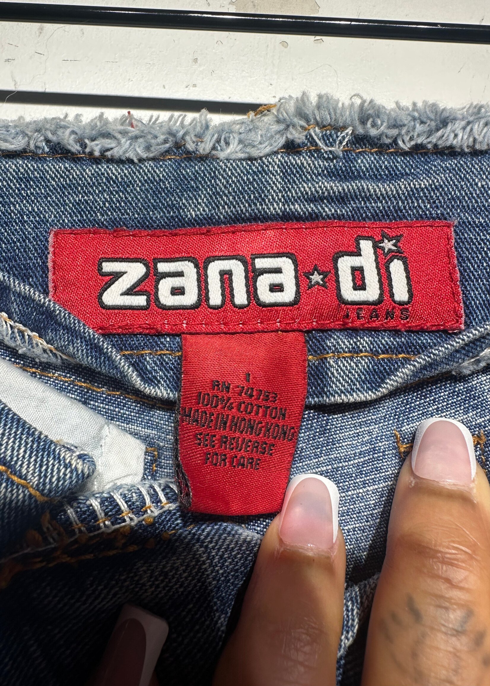 Zana Raw Hem Low Rise Denim Shorts 24