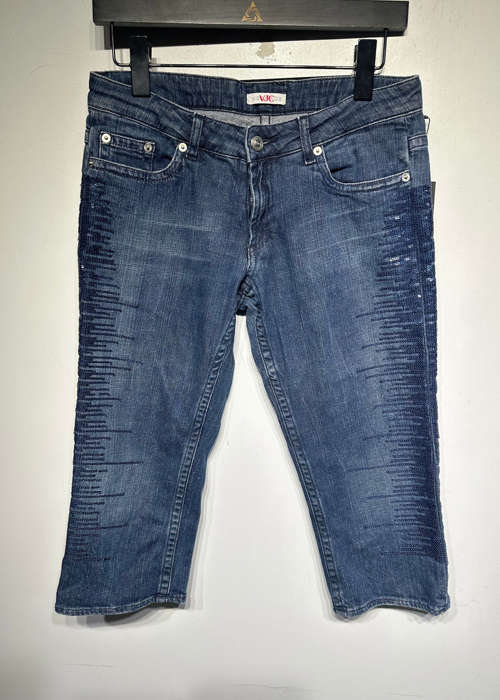 Versace Jeans Couture Sequin Y2K Capris 28