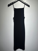 Alice & Olivia Black Side Slit Dress XS