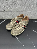 Gucci Ace Monogram Sneakers 38/ Fem 7.5 AS IS