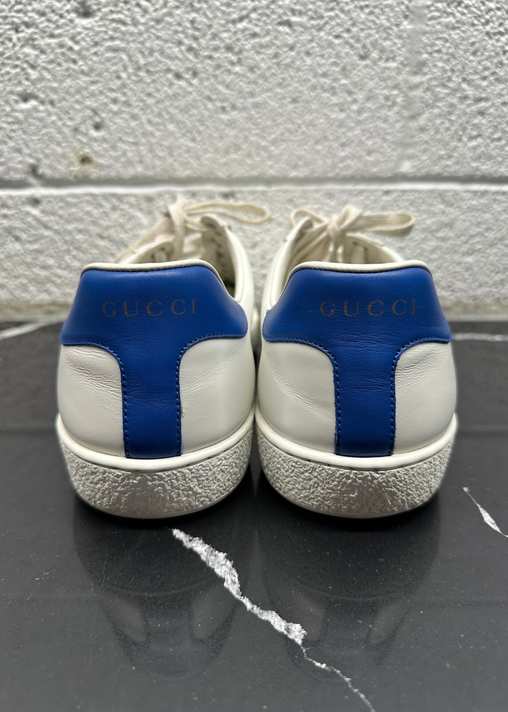 Gucci Ace Tennis Logo Sneaker Fits Masc 8.5 AS IS