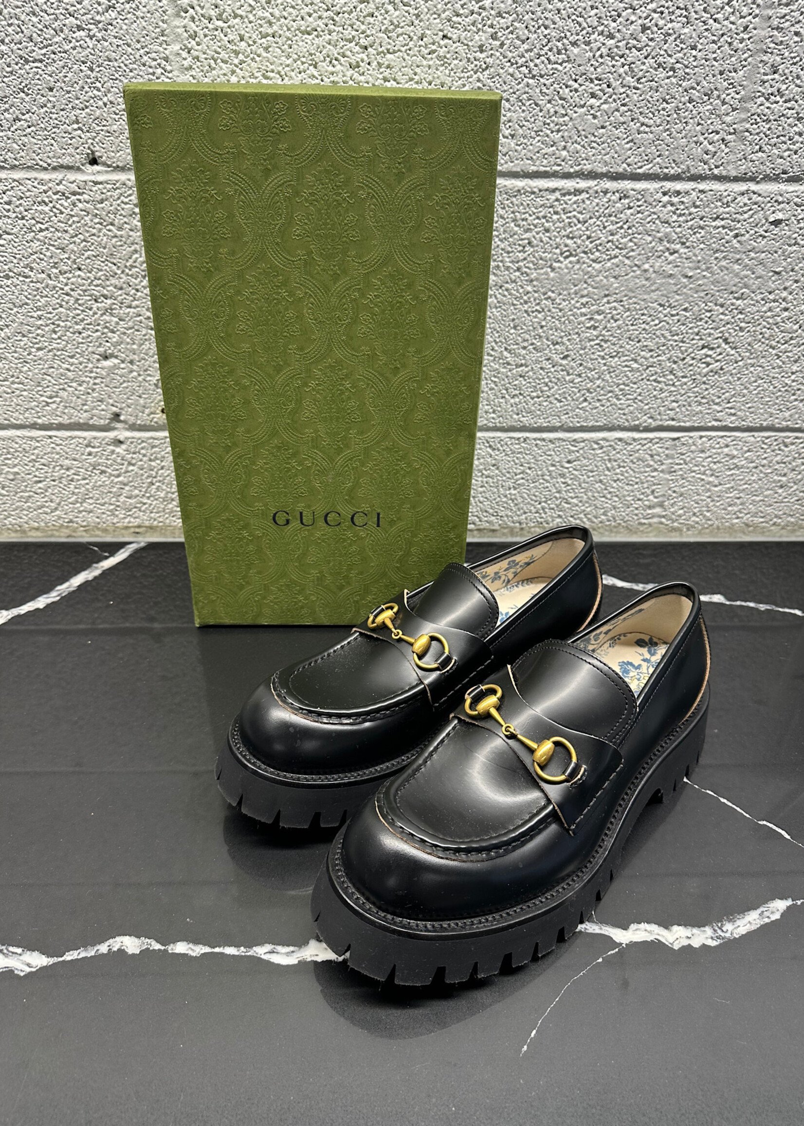 Gucci Platform Bee Loafers 42/Fem 10