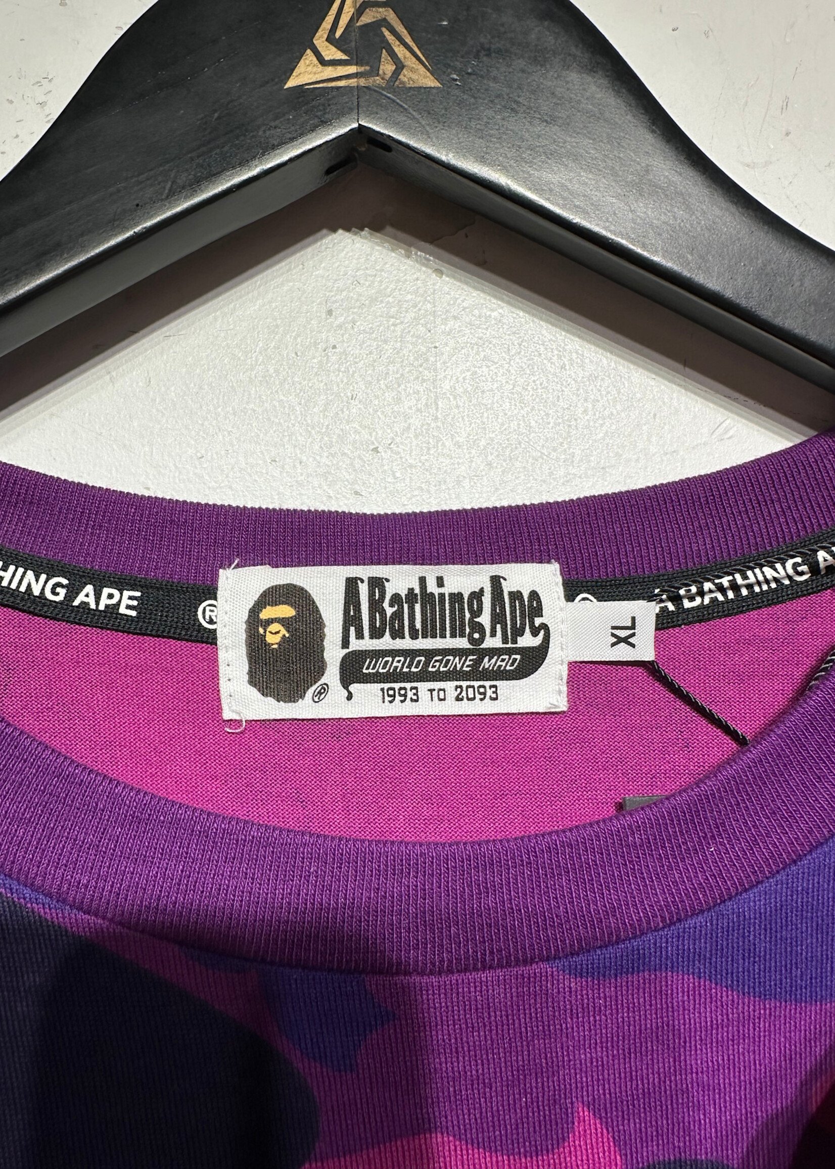 A Bathing Ape Purple Camo Tee XL