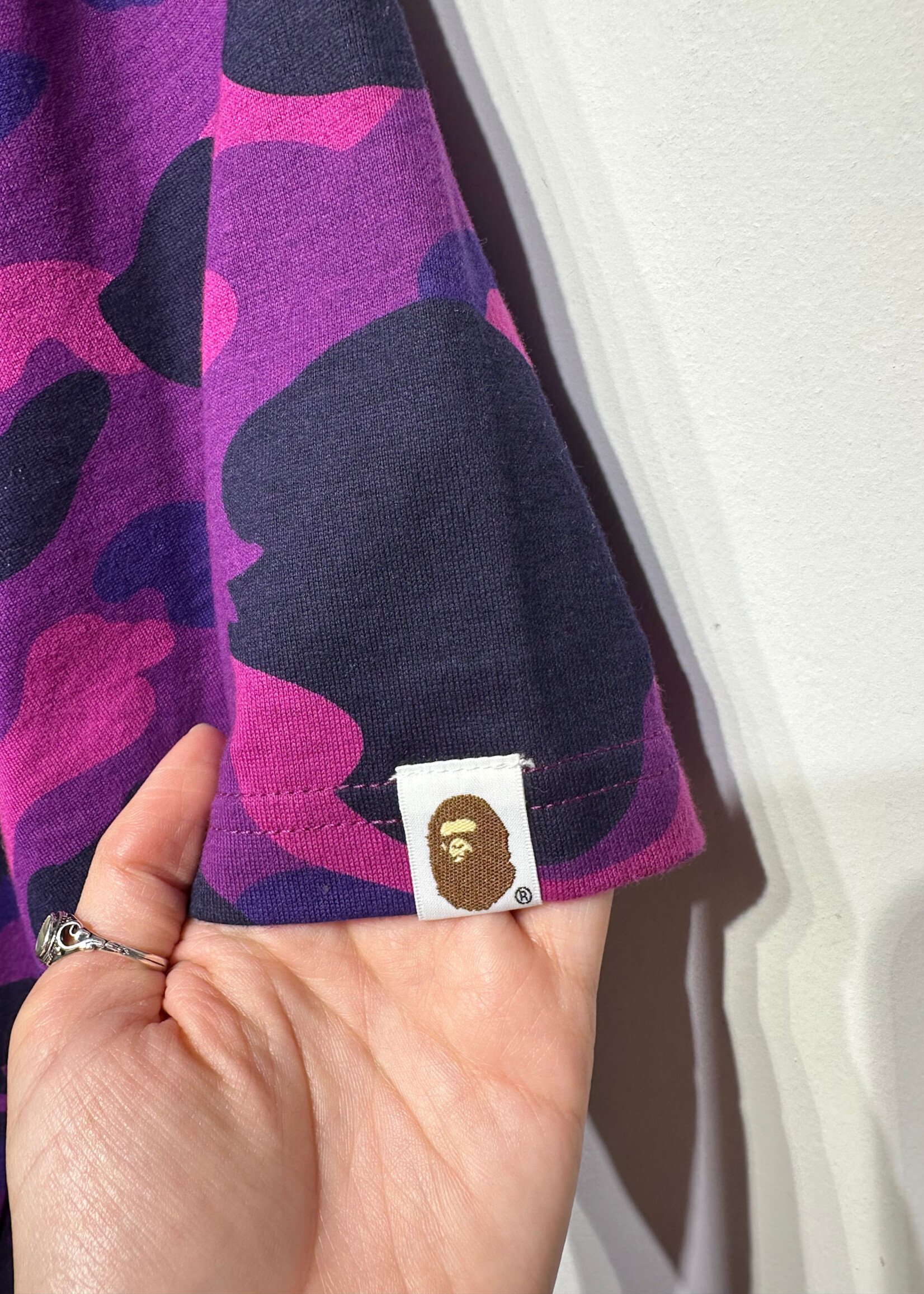 A Bathing Ape Purple Camo Tee XL
