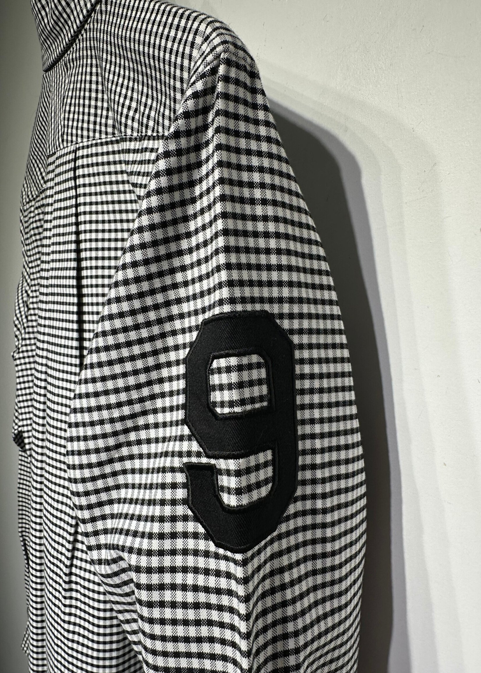 Bape White Black Plaid BU L