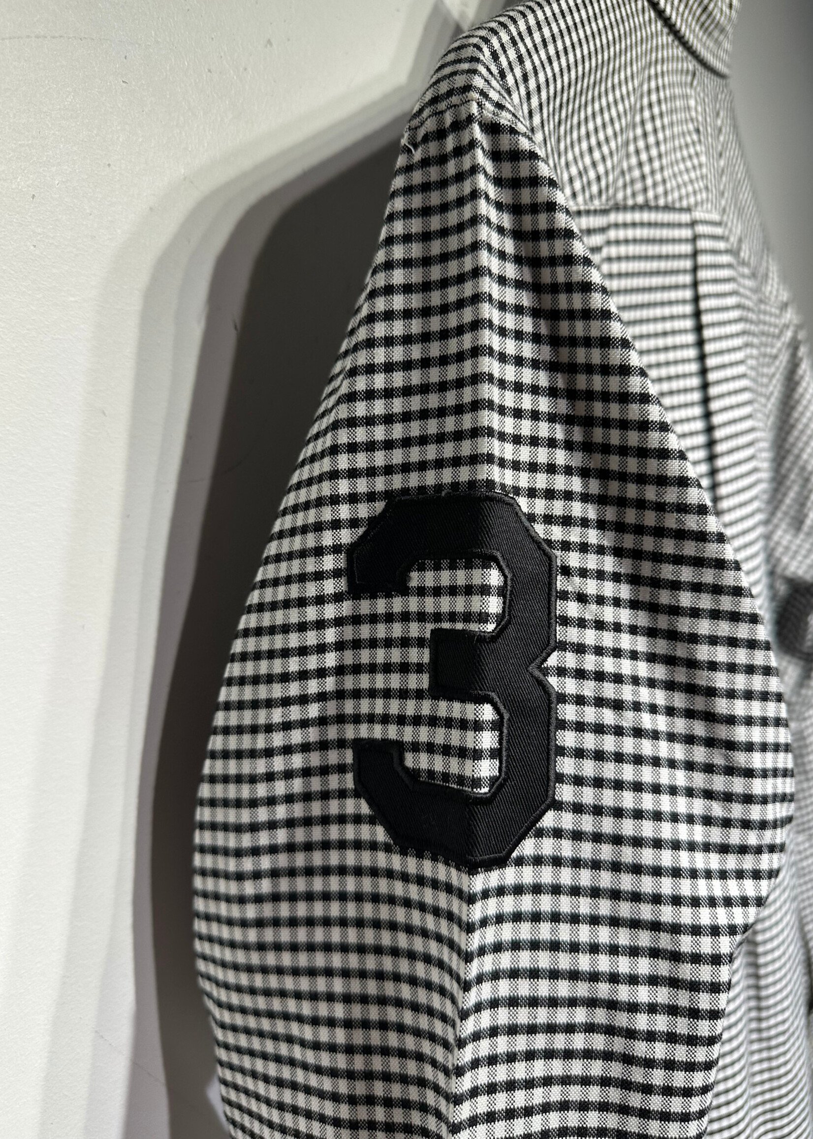 Bape White Black Plaid BU L