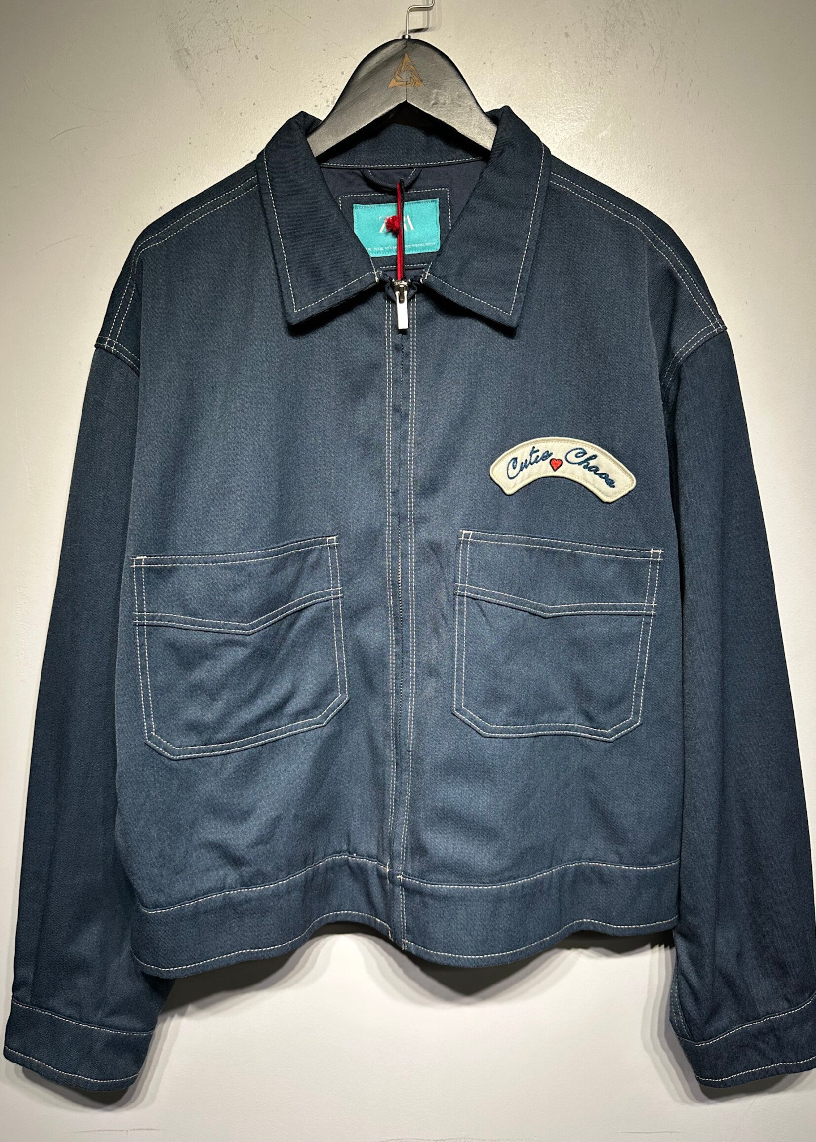 Zara NWT Cutie Chase Work Jacket Masc XL