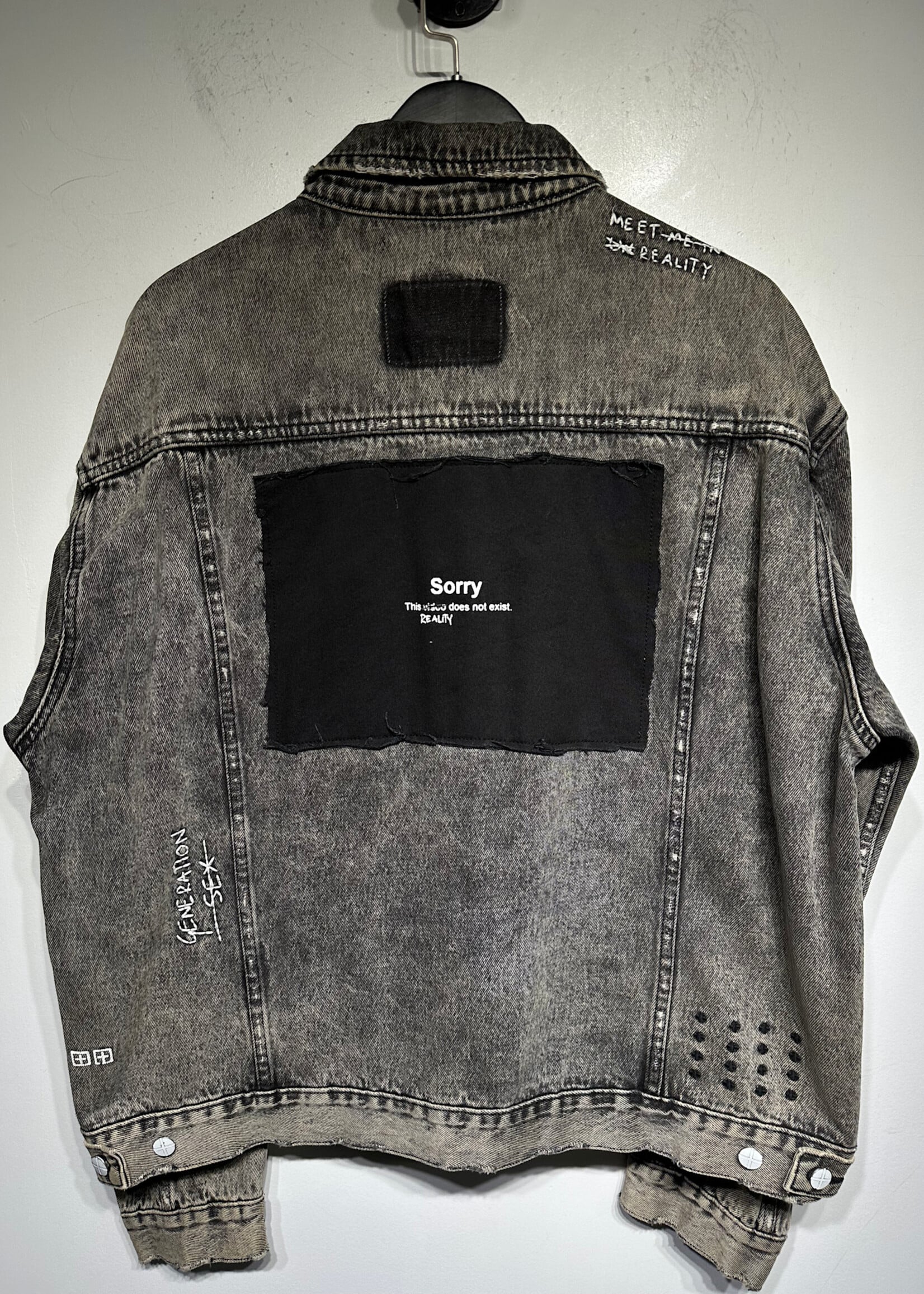 Ksubi Something Missing Grey Jean Jacket L