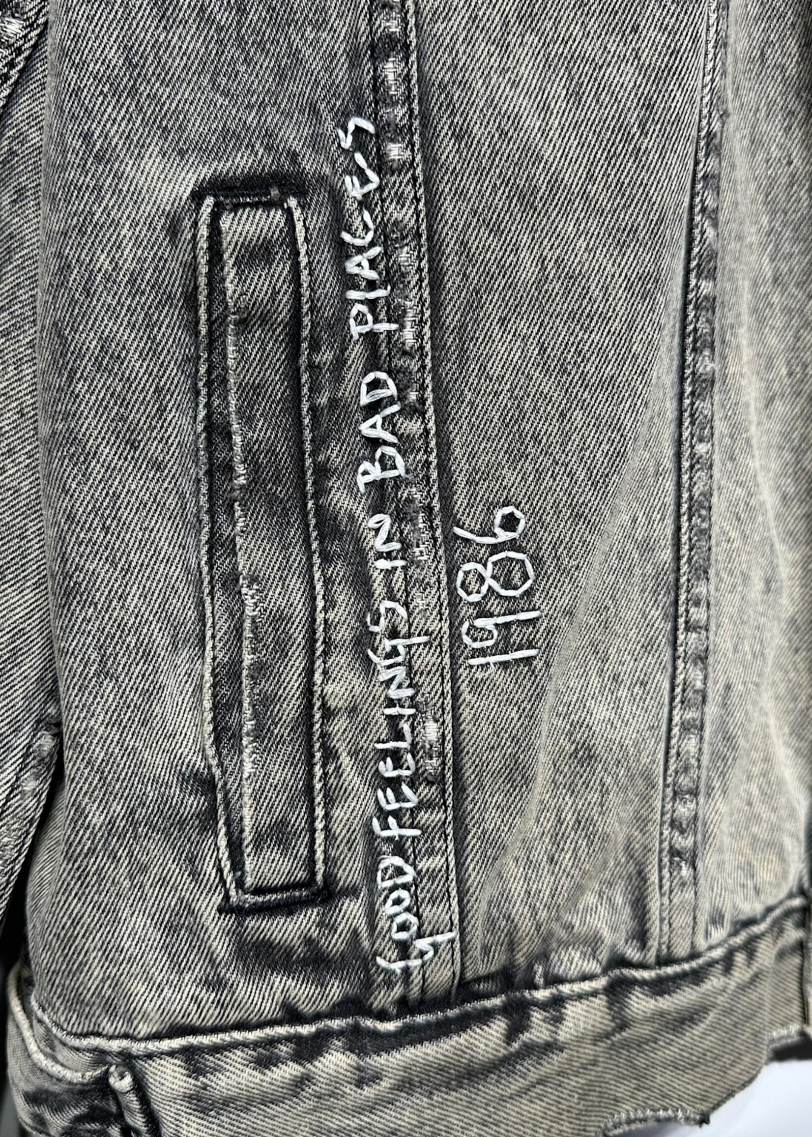 Ksubi Something Missing Grey Jean Jacket L