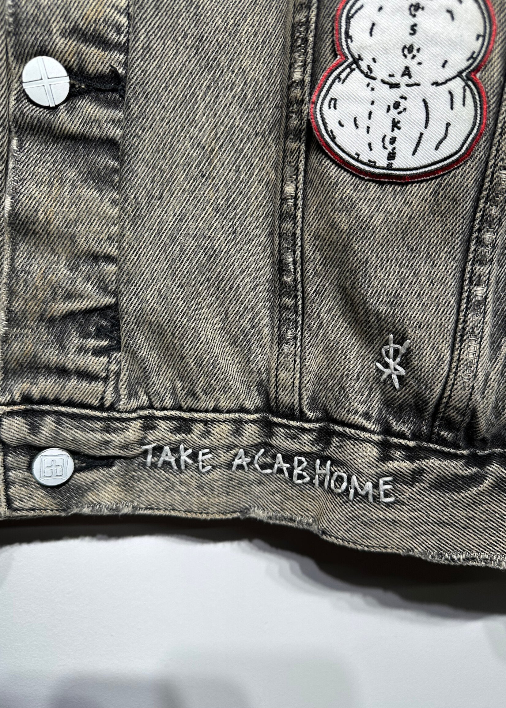 Ksubi Something Missing Grey Jean Jacket L