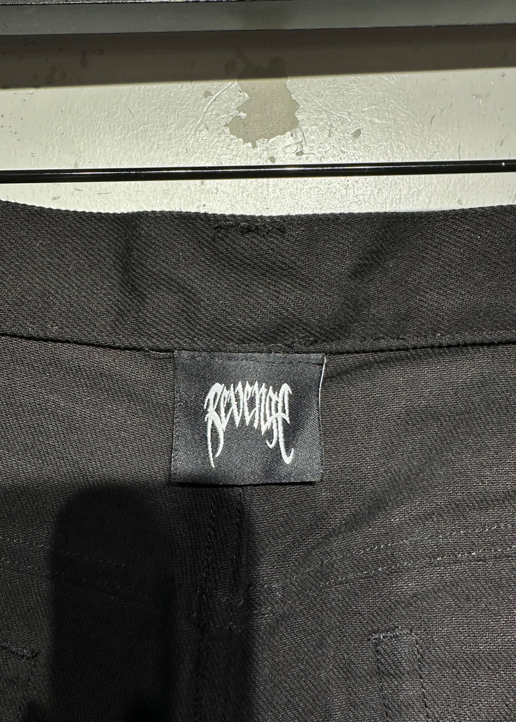 Revenge Front Logo Black Jeans Masc 33