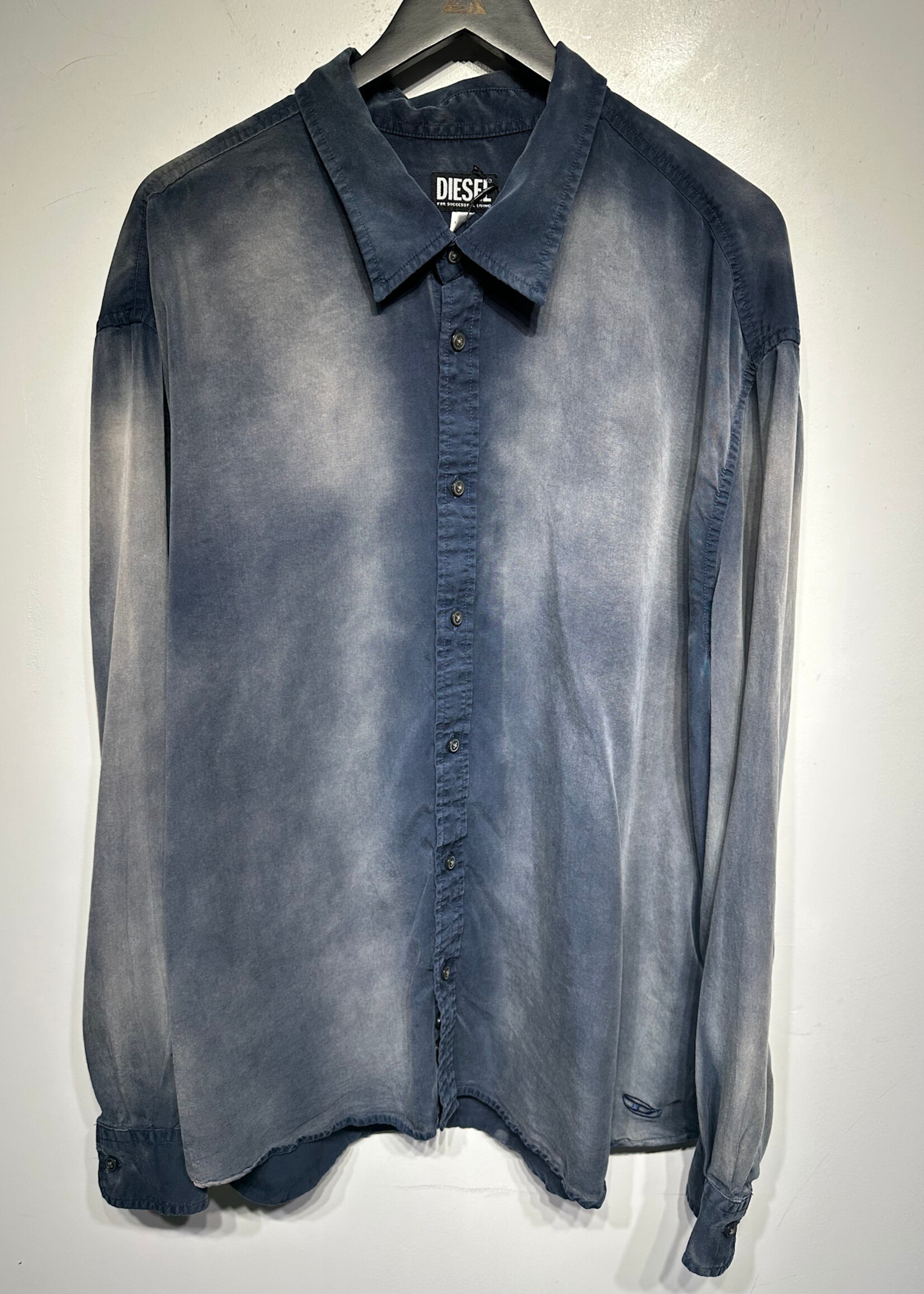 Diesel Navy Sun Faded L/S B/u masc XL