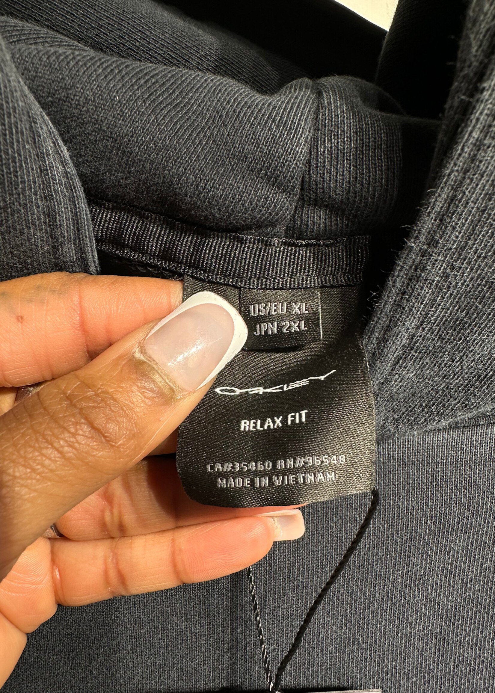 Oakley Black Small Logo Hoodie Masc XL