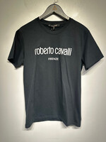 NWT Roberto Cavalli Black Logo Tee L