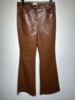 Wilfred Brown Faux Leather Flared Pants Fem 29