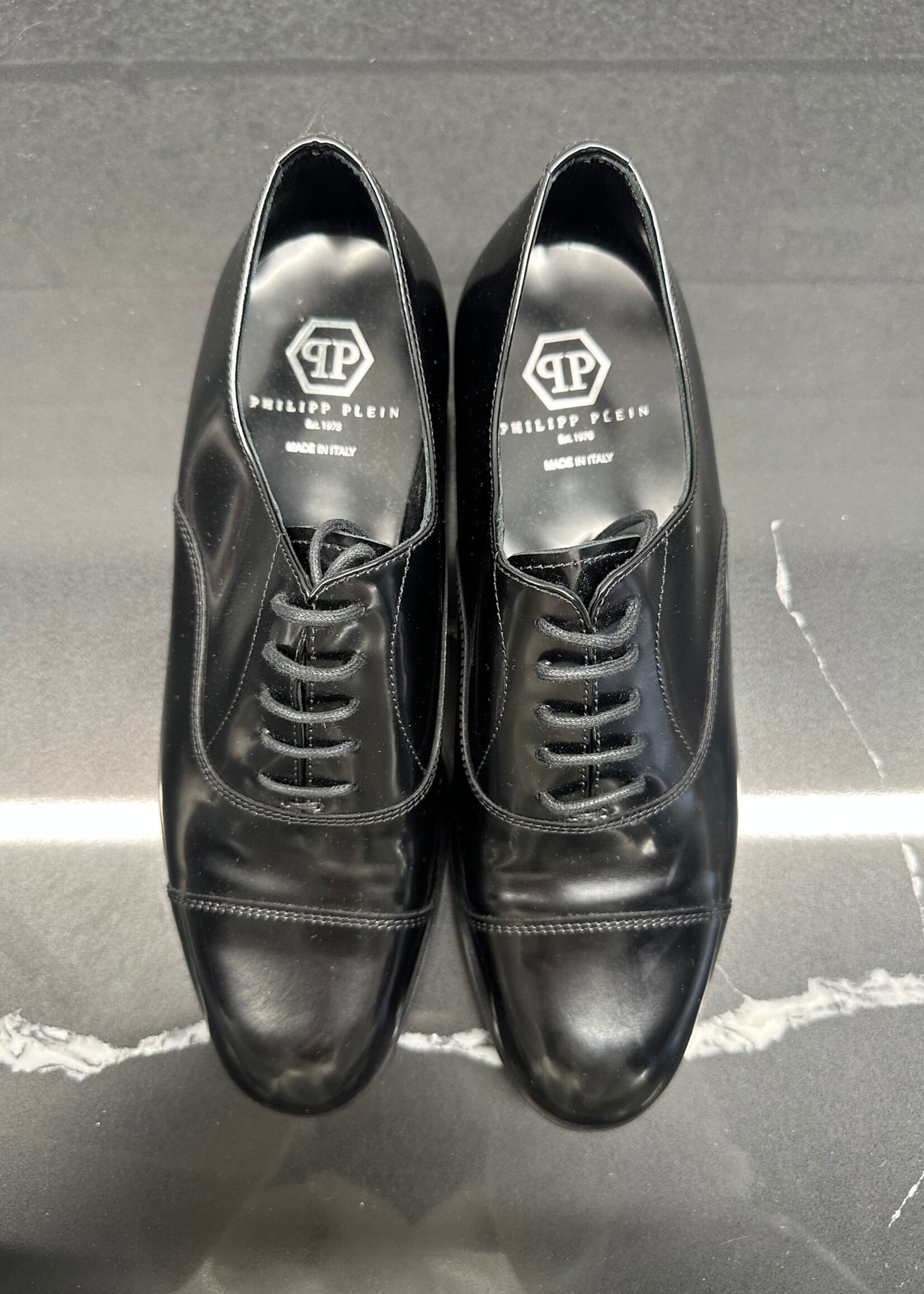 Philipp Plein Black Patent Oxfords 38/7.5
