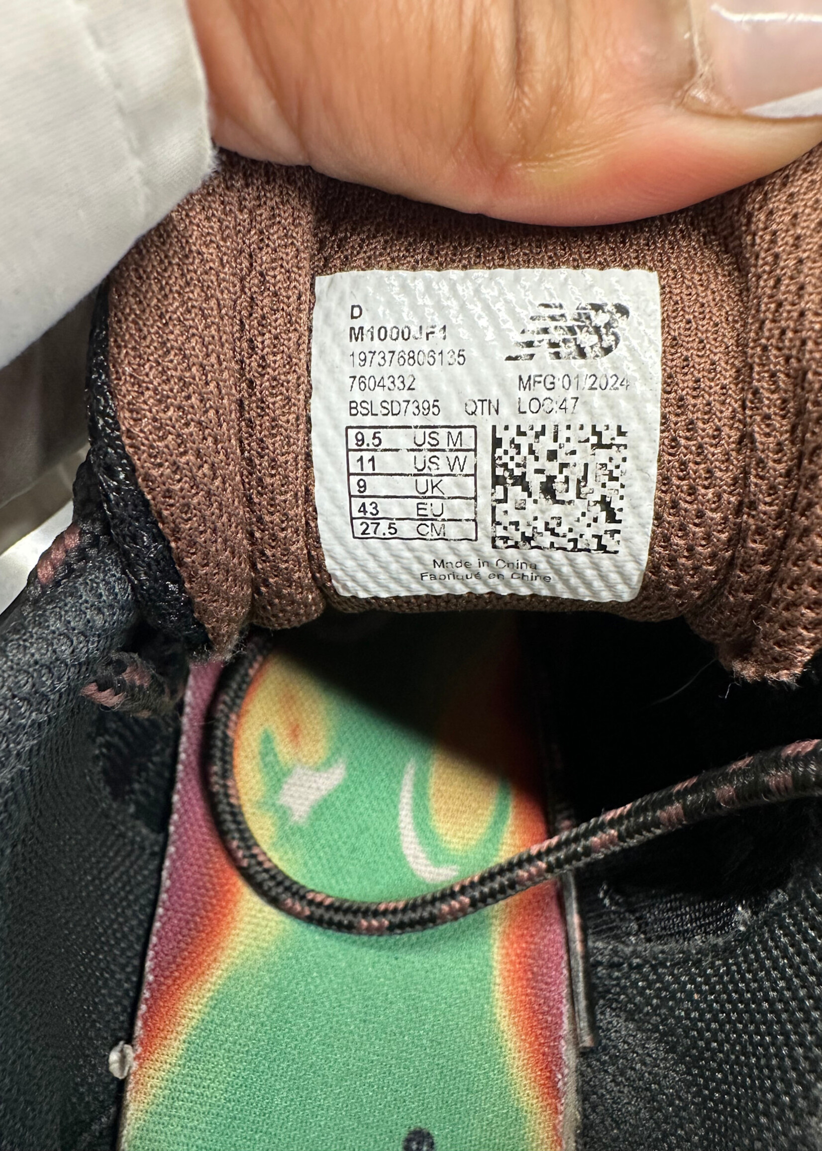 New Balance 1000 Joe Freshgoods Sneakers 9.5