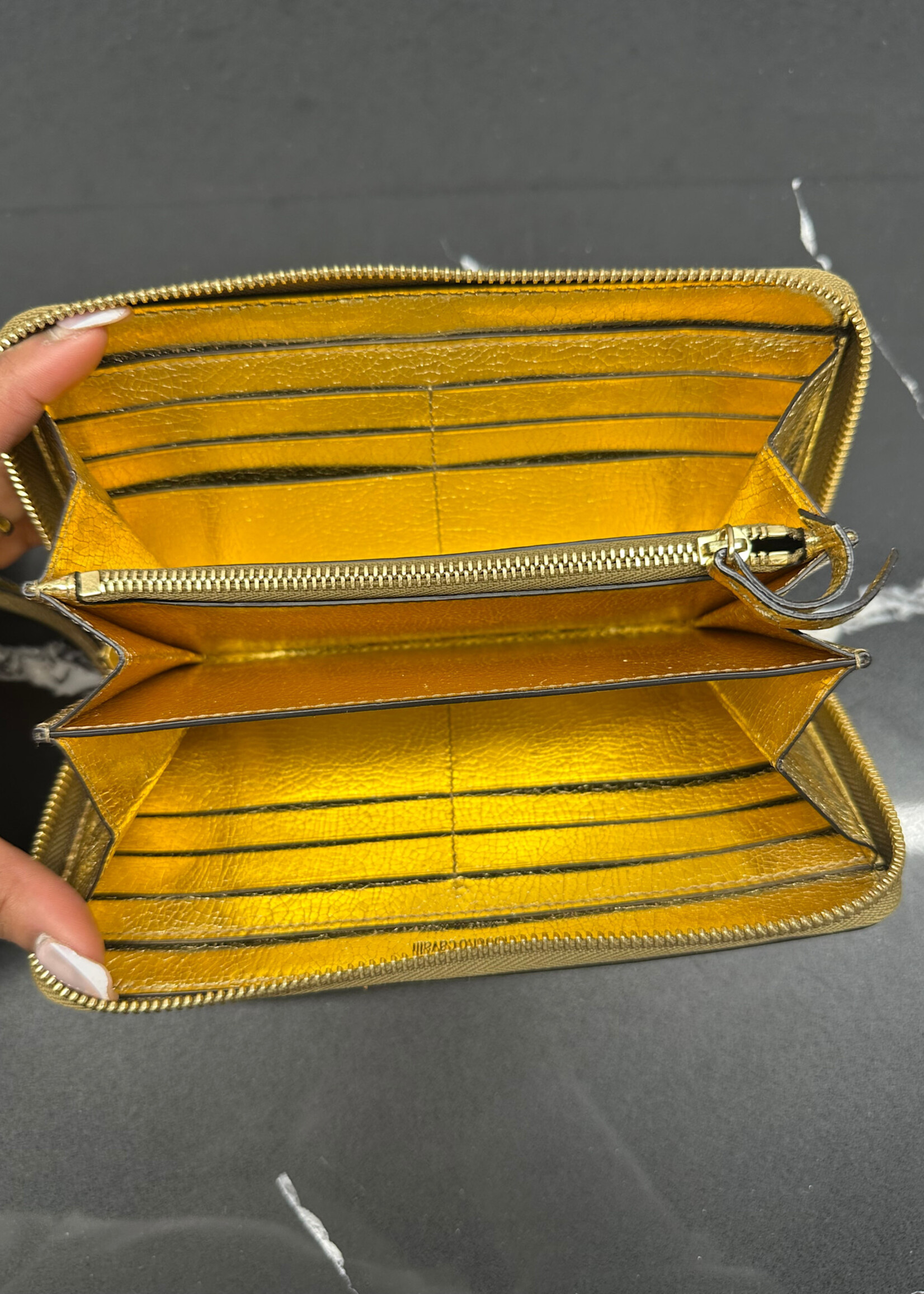 Roberto Cavalli Gold Continental Wallet