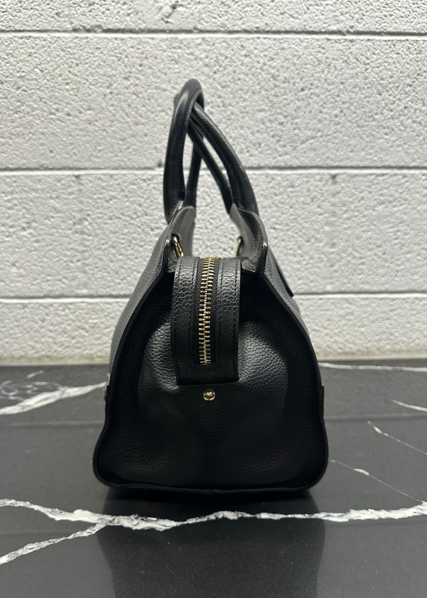 Roberto Cavalli Black Leather Handbag