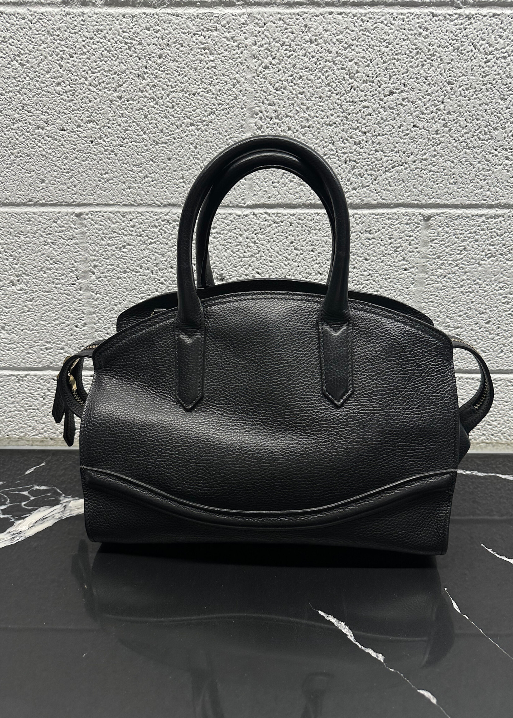 Roberto Cavalli Black Leather Handbag