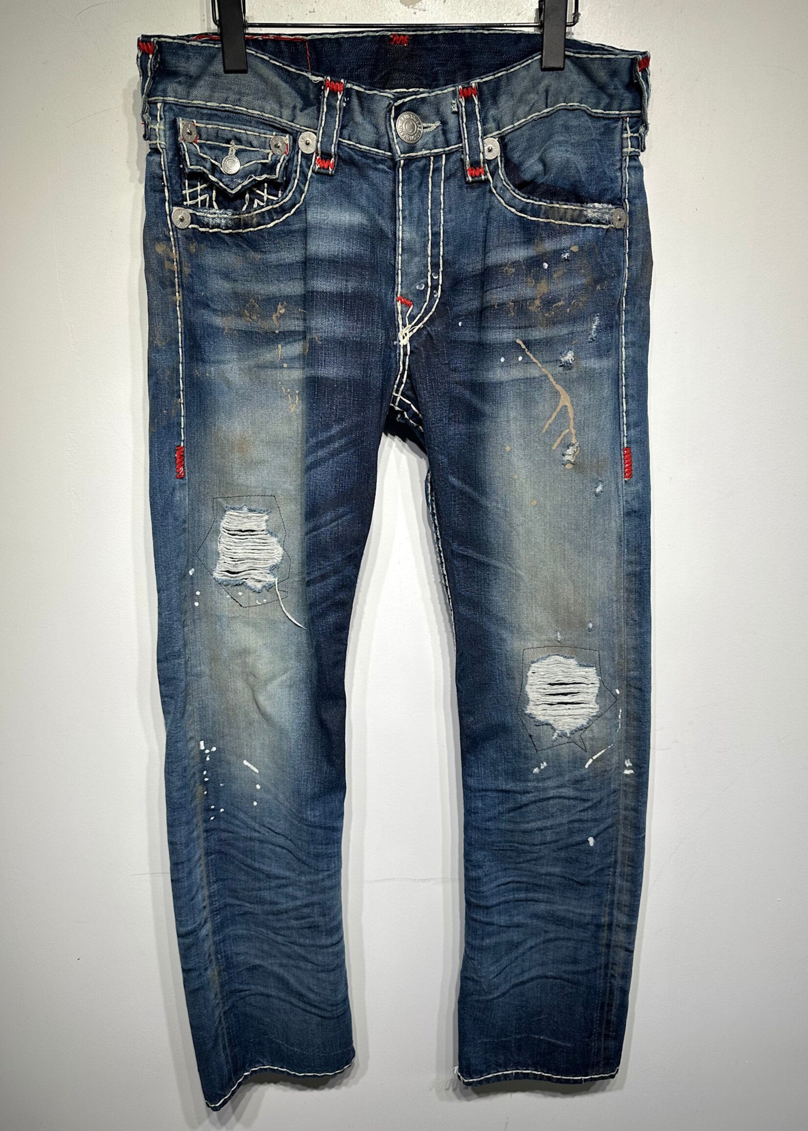 Mek Denim Knee Fade Flare Jeans Masc 36