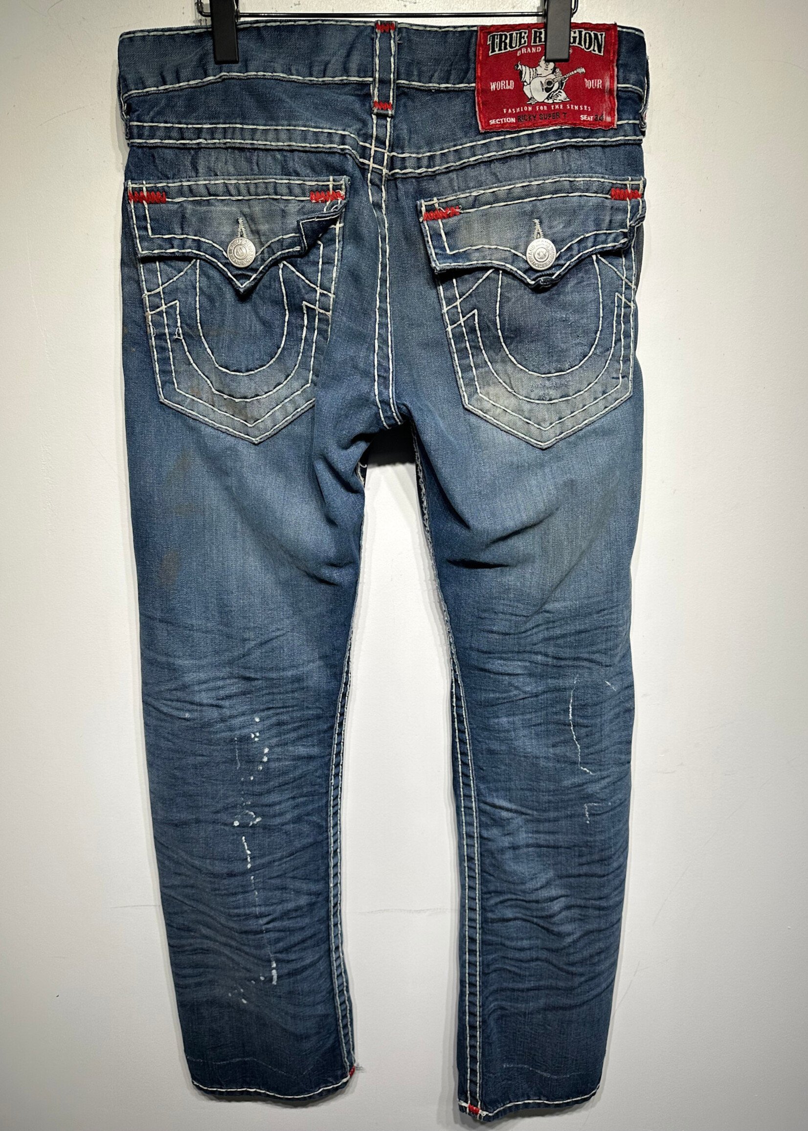 Mek Denim Knee Fade Flare Jeans Masc 36