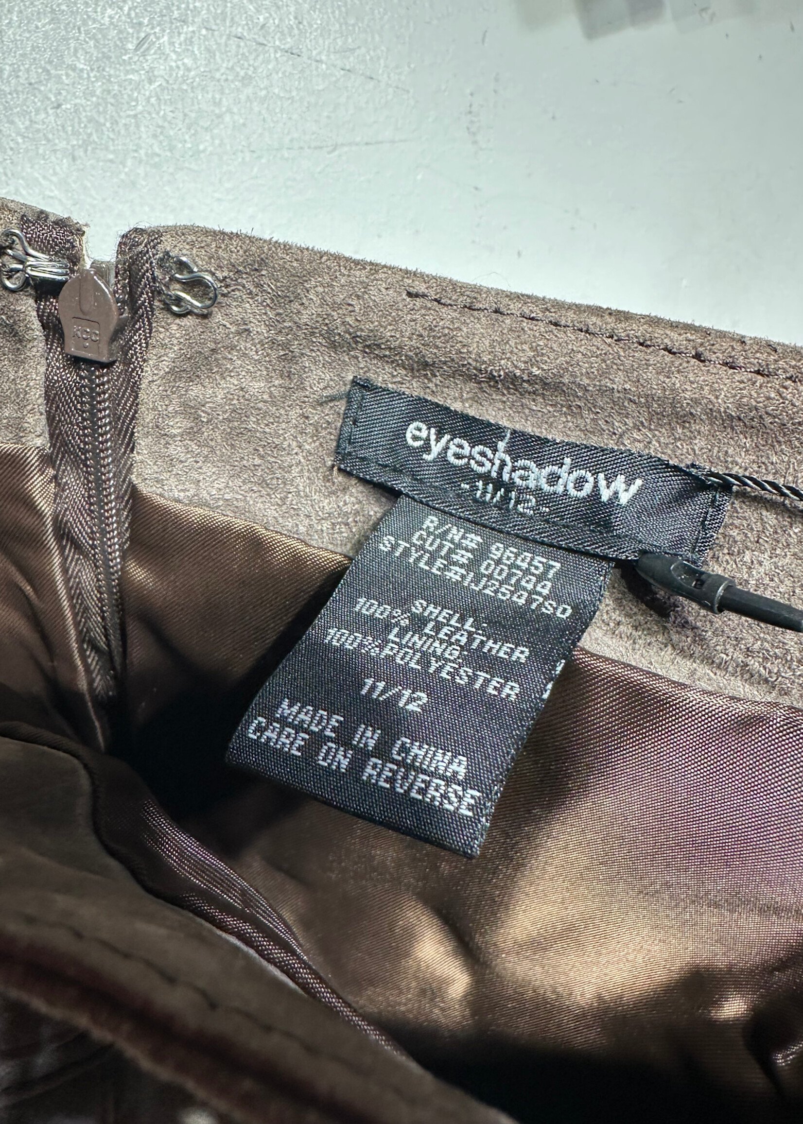 Eyeshadow Y2K Suede Buckle Mini Skirt 31