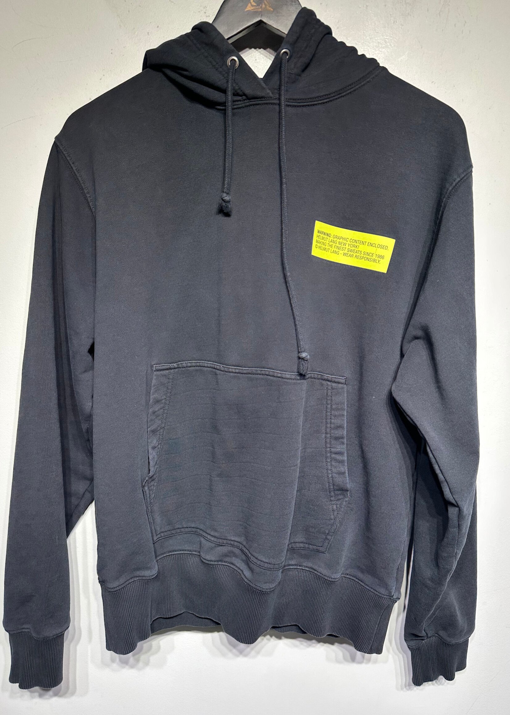 Helmut Lang Yellow Box Graphic Hoodie Masc S
