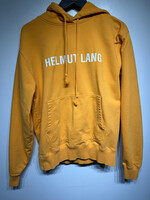 Helmut Lang Orange Spellout Hoodie AS IS Masc M